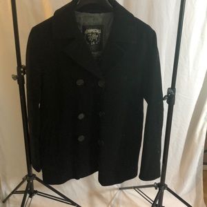 Black pea coat